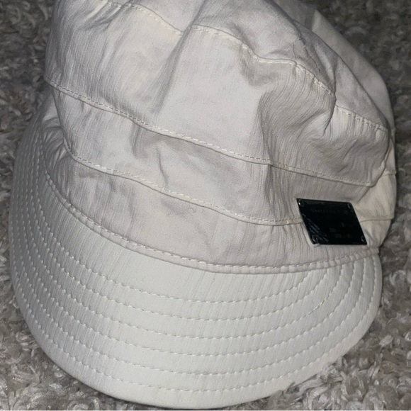 Oakley Cream Military-Style Cadet Cap with Metal Logo Plate main image 8